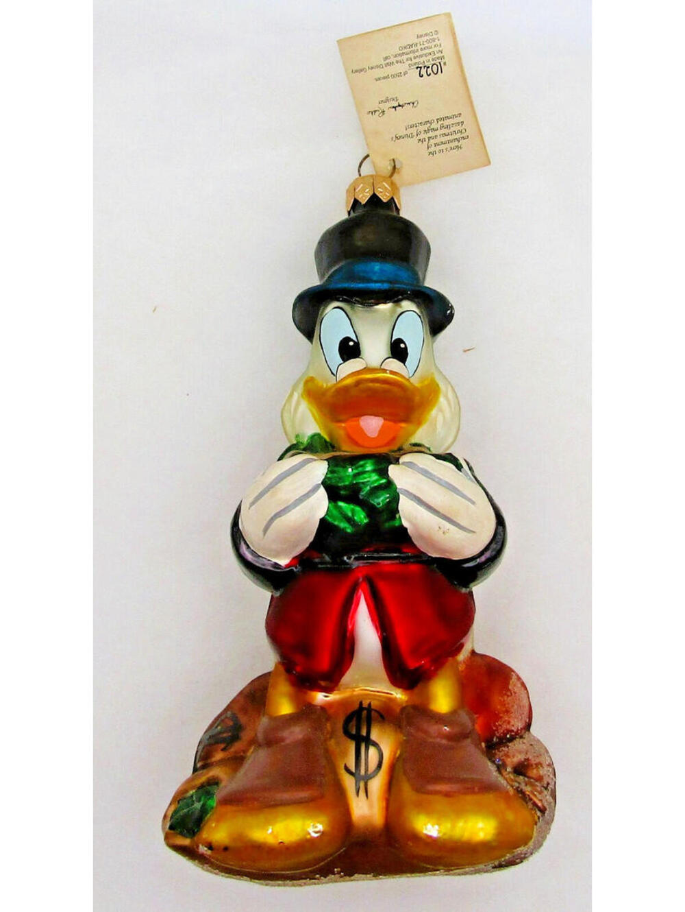 Christopher Radko 1997 Disney Scrooge McDuck Ornament 1022/2500 with Box